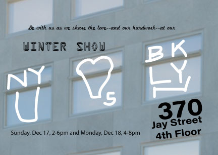 My rough draft of my postcard for the ITP Winter Show